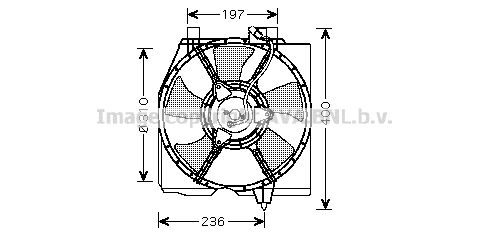 AVA QUALITY COOLING Tuuletin, moottorin jäähdytys MZ7535